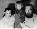 С женой И. А. Муравьевой и сыном А. А. Панченко.